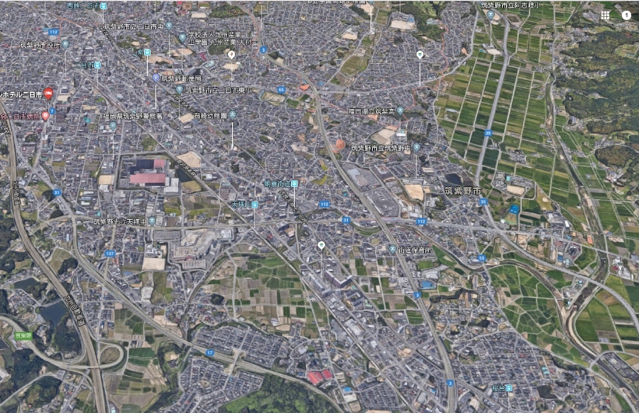 福岡県筑紫野市上空