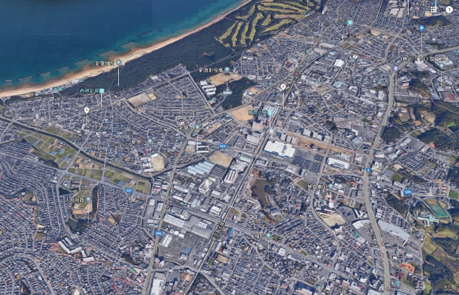 糟屋郡新宮町上空写真