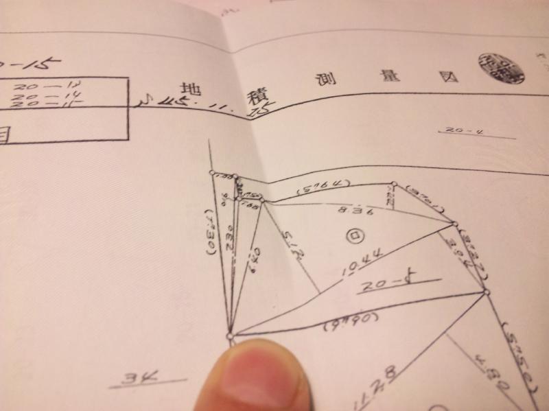 土地の測量図