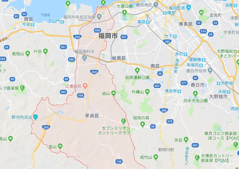 福岡市早良区地図