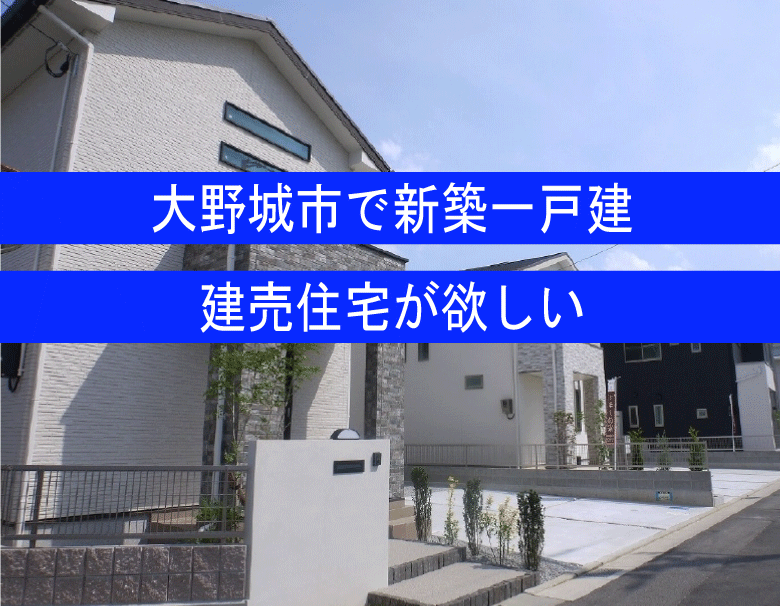 大野城市で新築一戸建てが欲しい