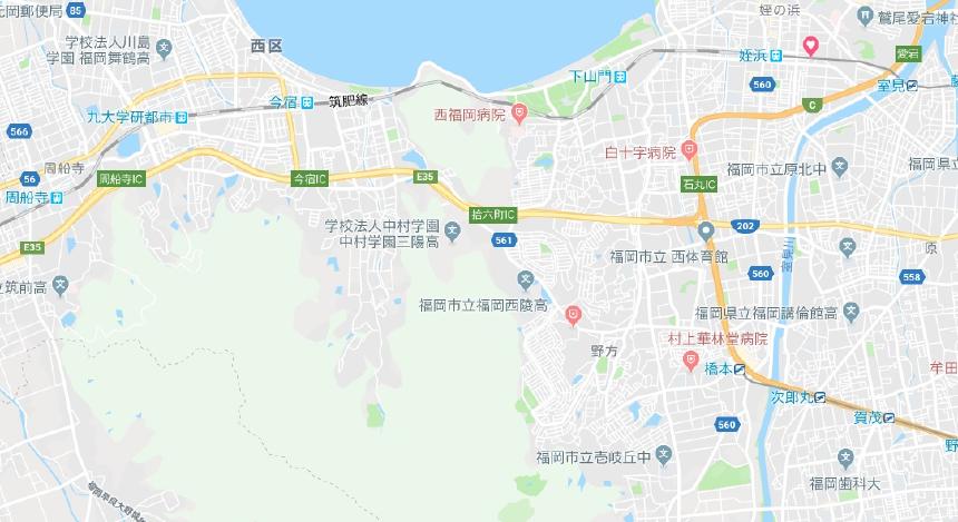 福岡市西区地図