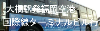 大橋駅発福岡空港国際線ターミナル行西鉄バス