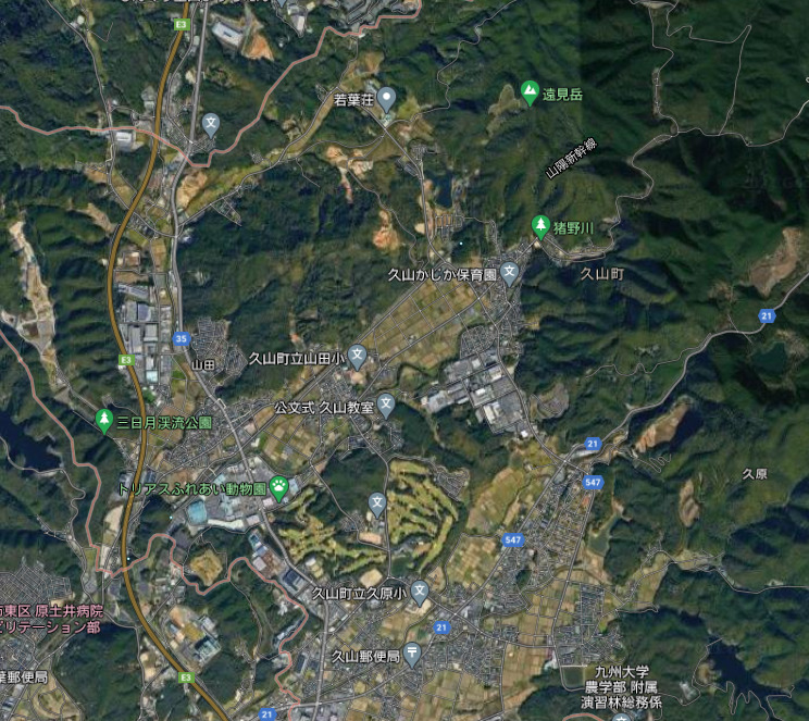 糟屋郡久山町上空