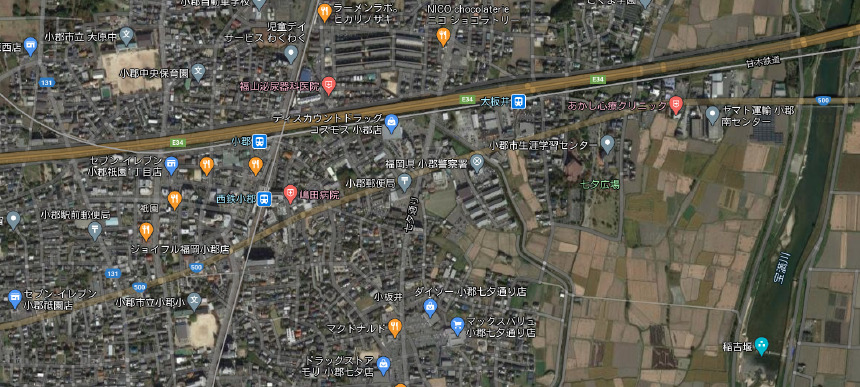 福岡県小郡市上空