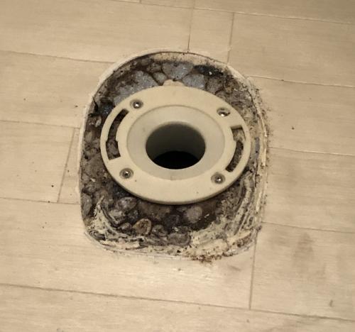 古いトイレのパーツ交換２