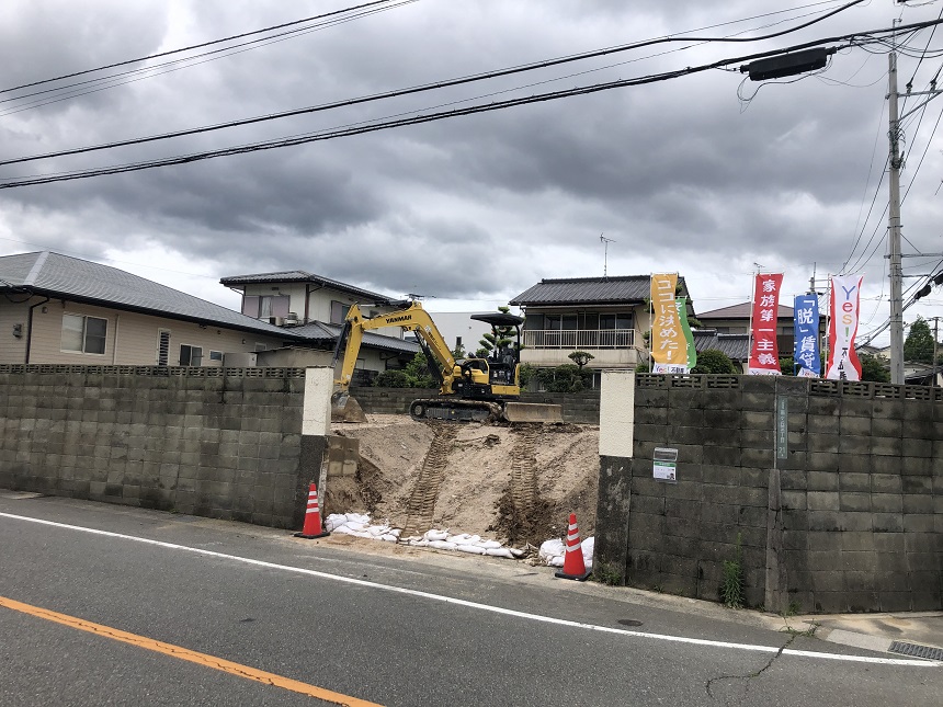 新築一戸建て建築着工前現場3