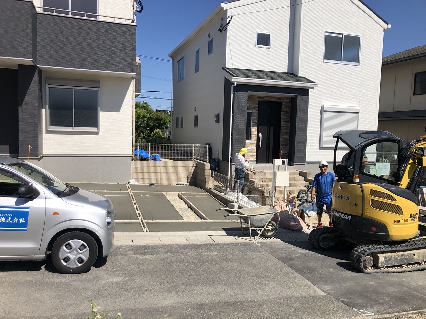 新築一戸建て建築着工前現場4