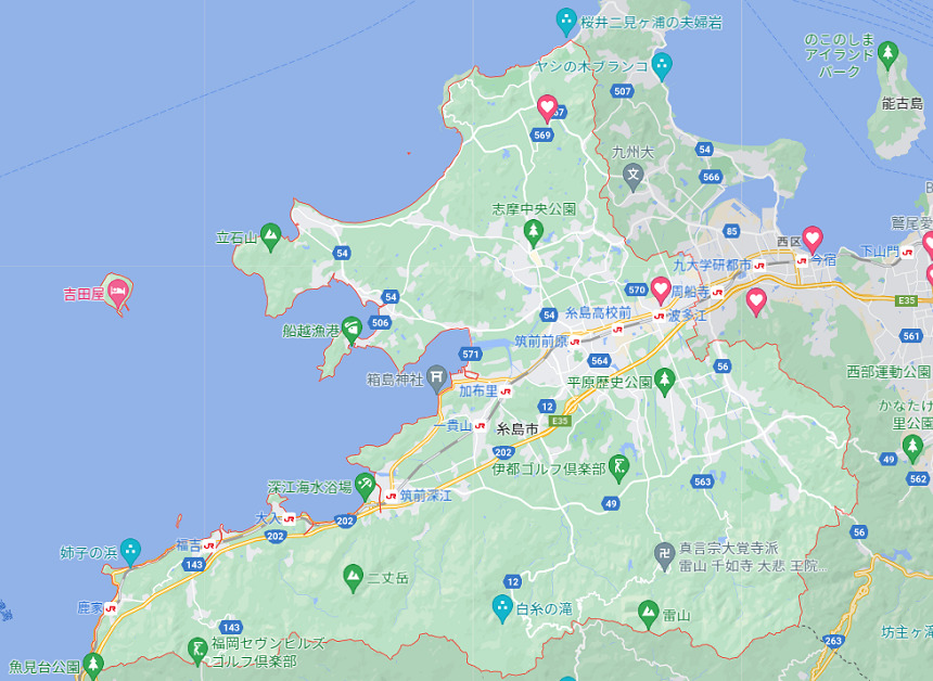糸島市全エリア