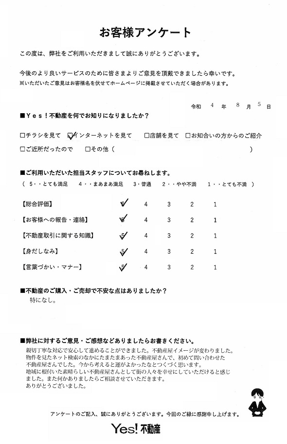 福岡県筑紫野市の一戸建てご購入アンケート