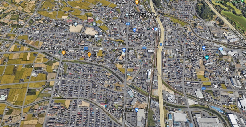 佐賀県三養基郡基山町上空