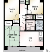 福岡市南区井尻４丁目ライオンズマンション井尻第Ⅱ3F 間取