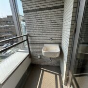 福岡市中央区大濠１丁目　グランドヒルズ大濠　キッチン横バルコニースロッピングシンク