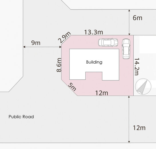 福岡市西区室見が丘１丁目 土地の形