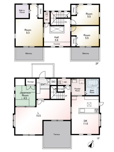 福岡市西区室見が丘１丁目 一戸建 間取り