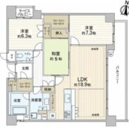 福岡市中央区赤坂３丁目 パークコート赤坂ヒルトップレジデンス 間取り(間取)