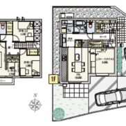 福岡市城南区七隈４丁目の戸建ての配置図
