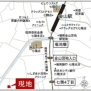 福岡市城南区七隈４丁目の戸建てのマップ
